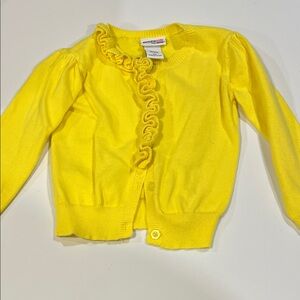 OshKosh B'gosh - Sunny‎ Yellow Ruffle Cardigan, 2T